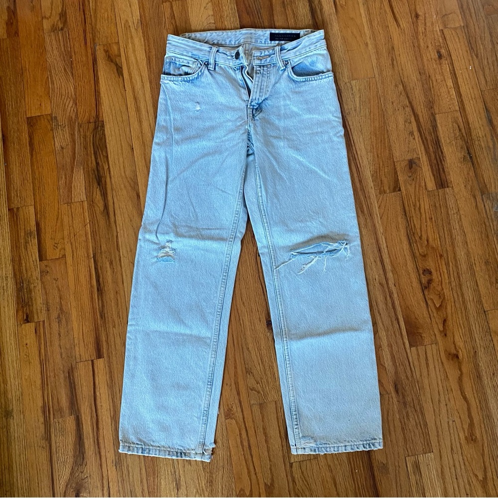 All Saints Light Blue Women’s Straight Leg Jeans Size 26